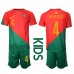 Tanie Strój piłkarski Portugalia Ruben Dias #4 Koszulka Podstawowej dla dziecięce MŚ 2022 Krótkie Rękawy (+ szorty)